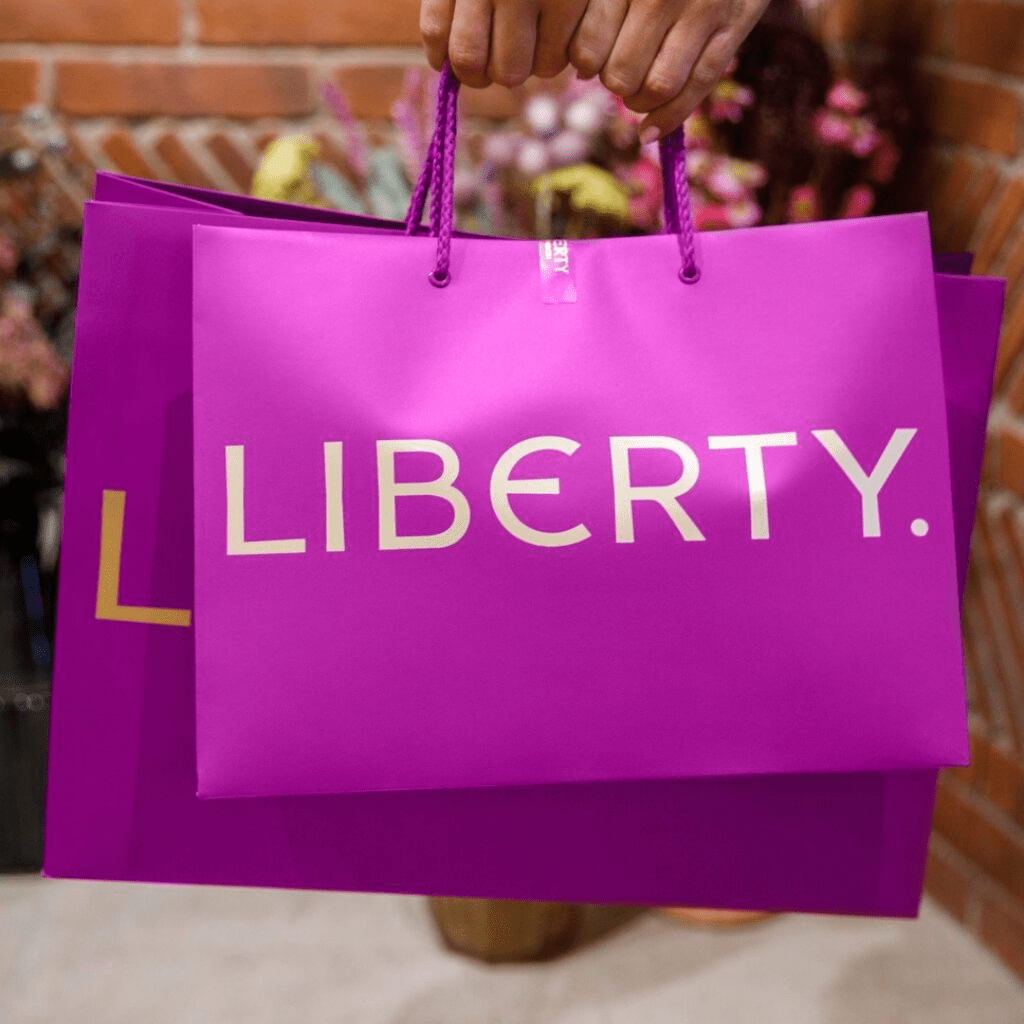 Bolsa de color púrpura de Liberty London